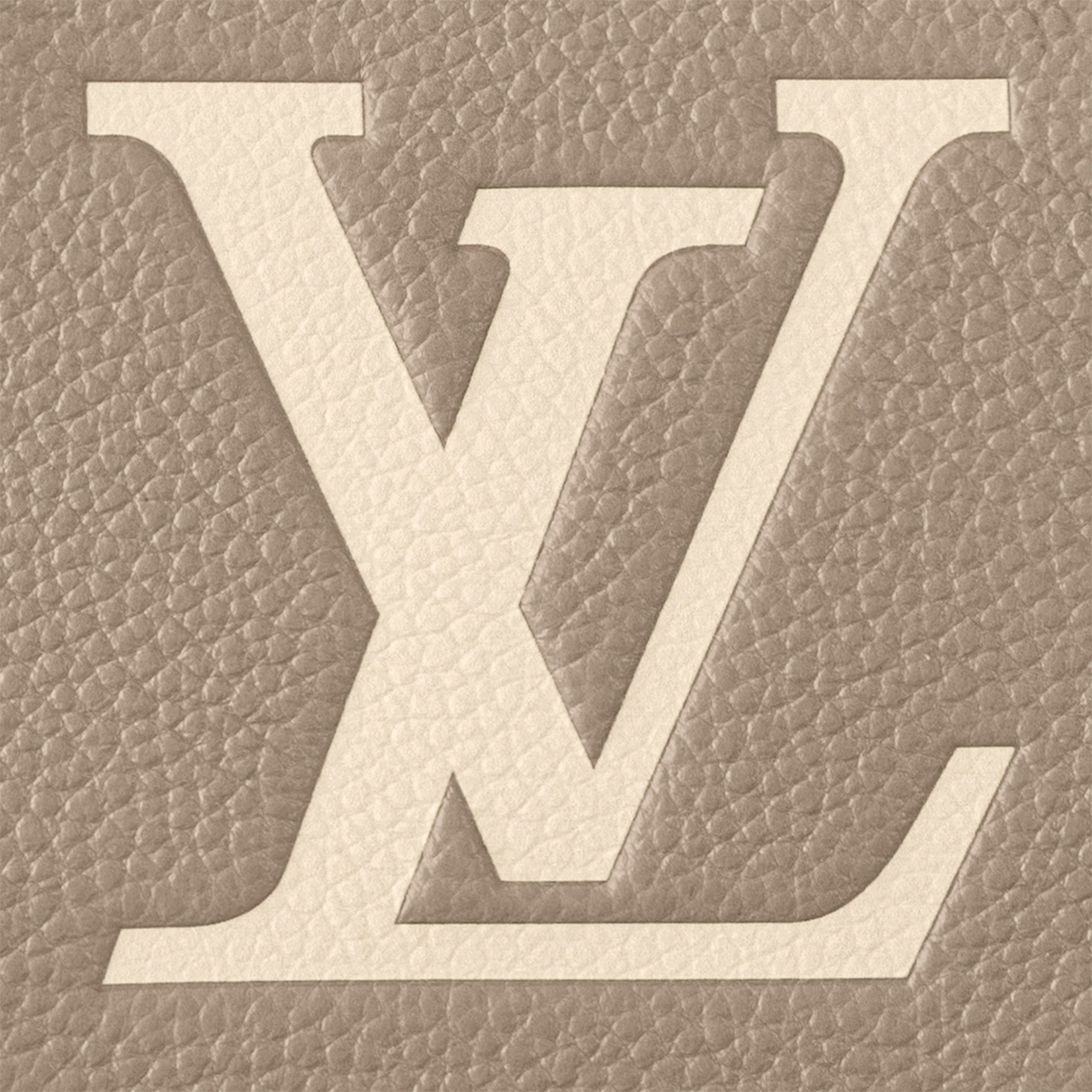 Louis Vuitton M23641 OnTheGo East West Dove Cream Bicolor Monogram Empreinte Leather