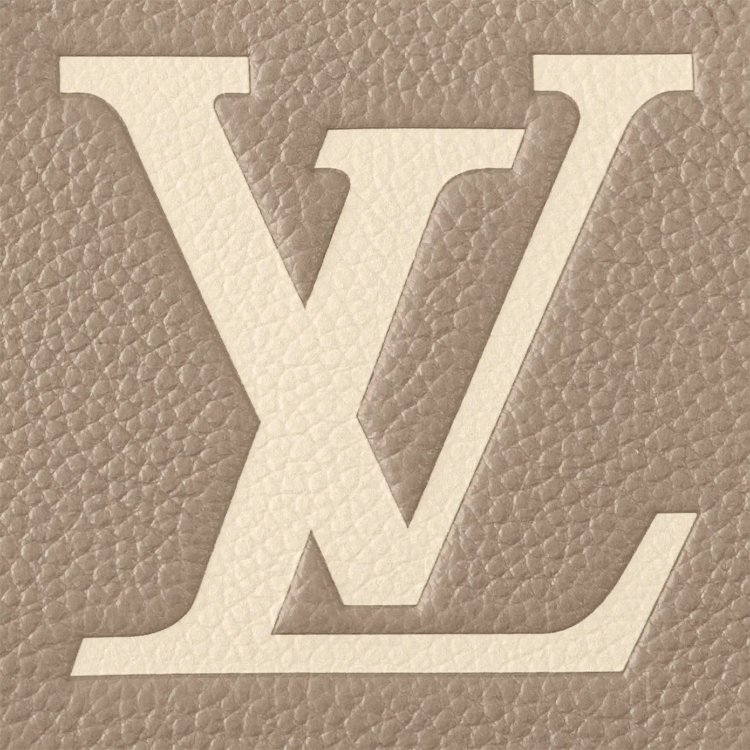 Cheap LF Louis Vuitton M23641 OnTheGo East West Dove Cream Bicolor Monogram Empreinte Leather