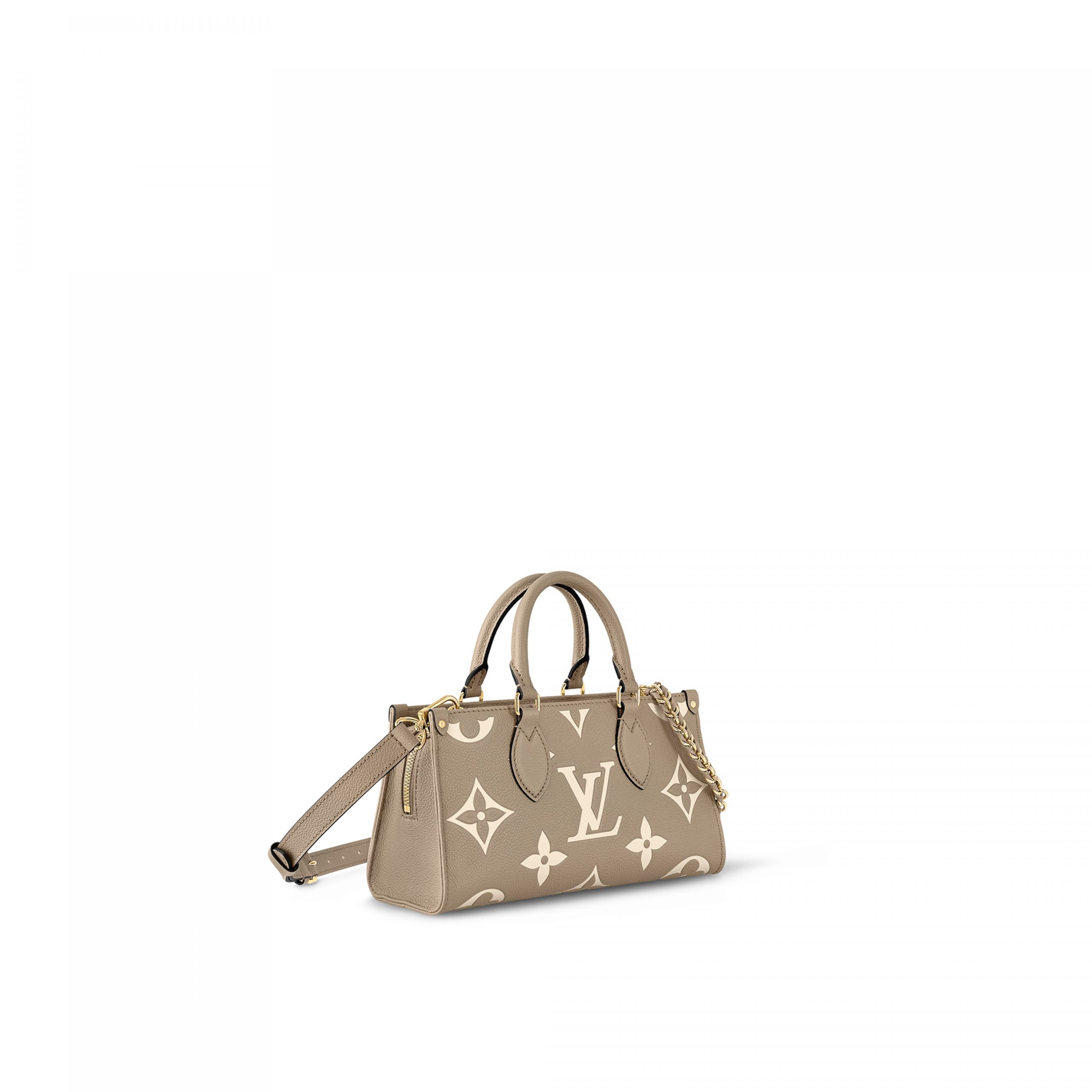 Louis Vuitton M23641 OnTheGo East West Dove Cream Bicolor Monogram Empreinte Leather