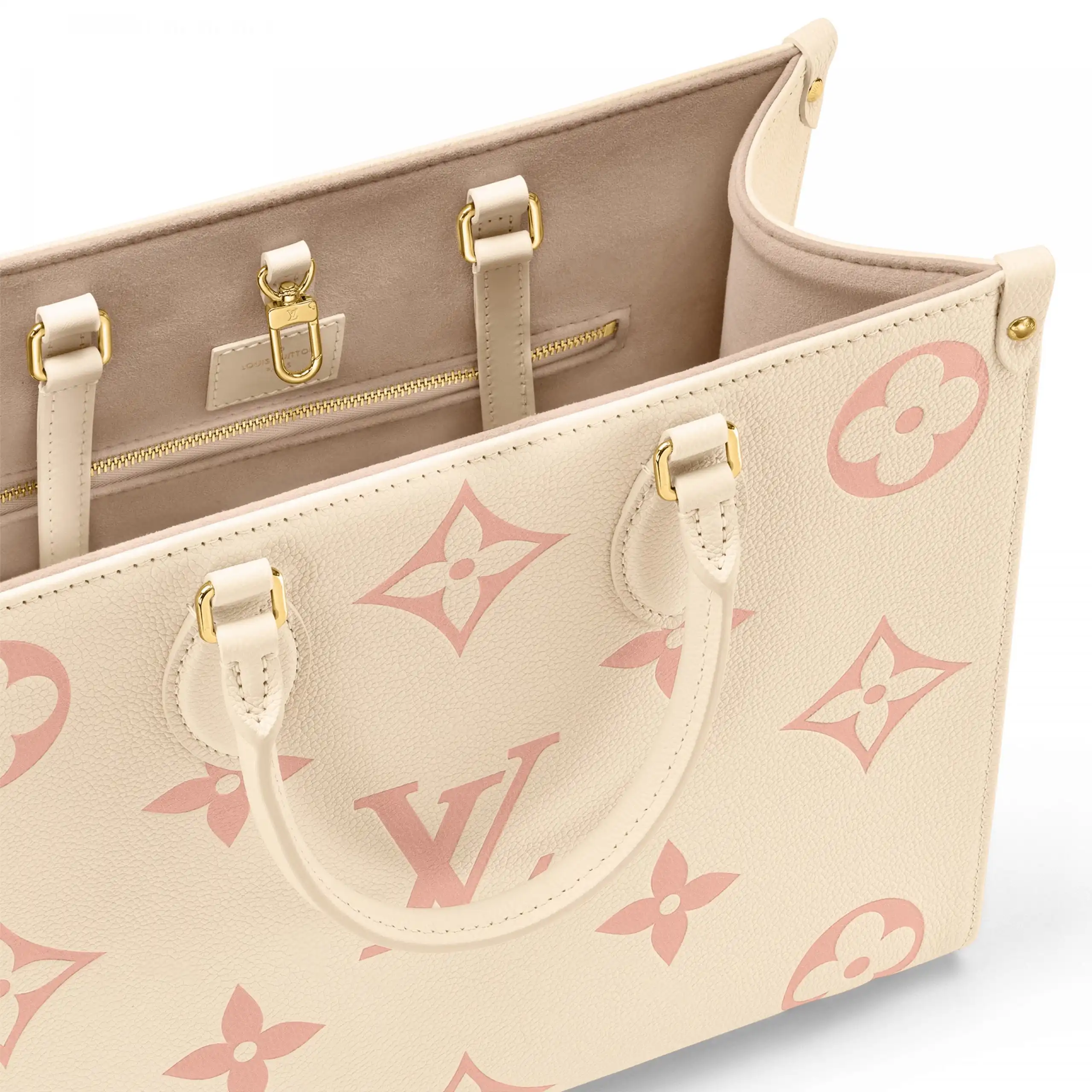 Cheap LF Louis Vuitton OnTheGo MM M21575 Crème Rose Trianon