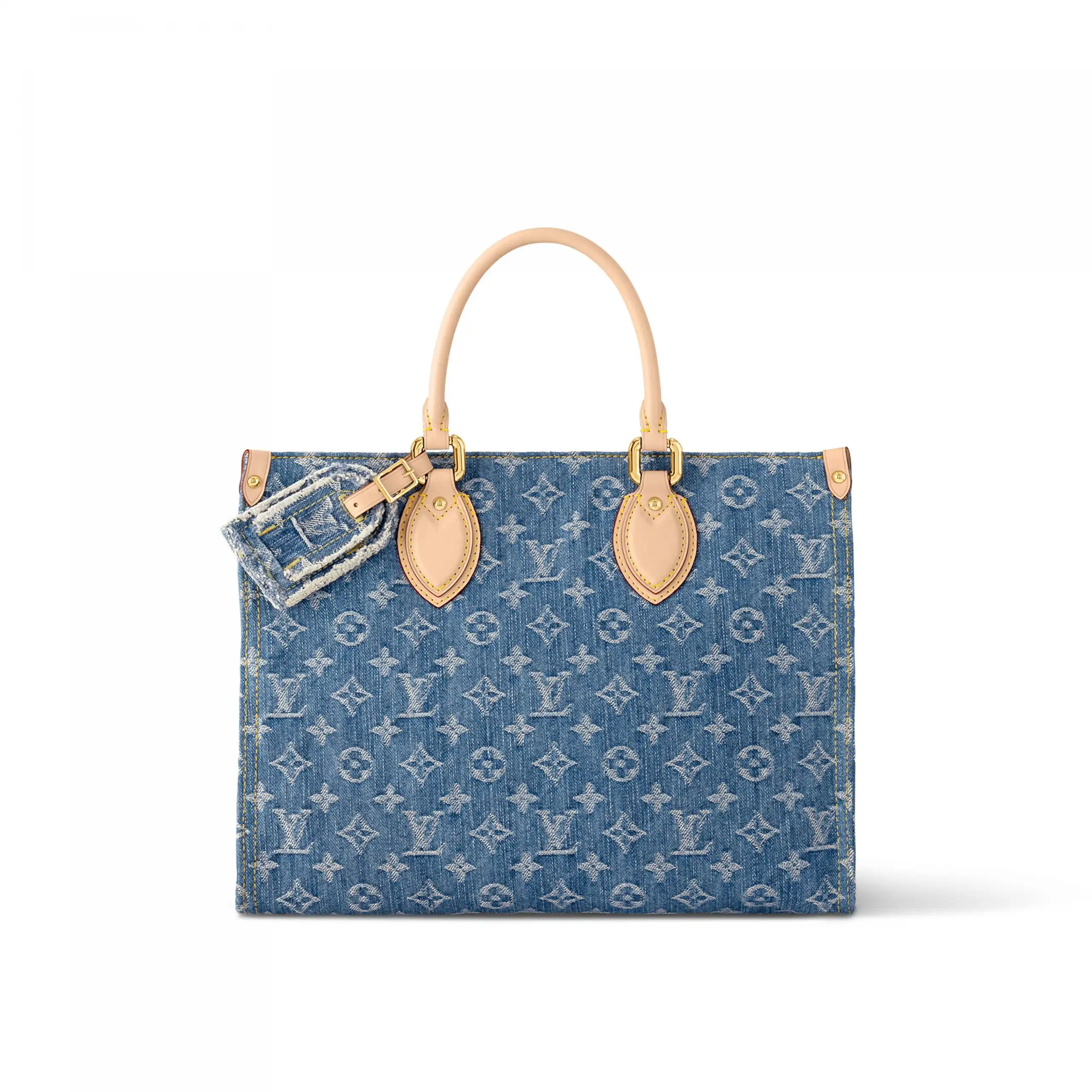 LF Louis Vuitton M46871 OnTheGo MM Denim Blue