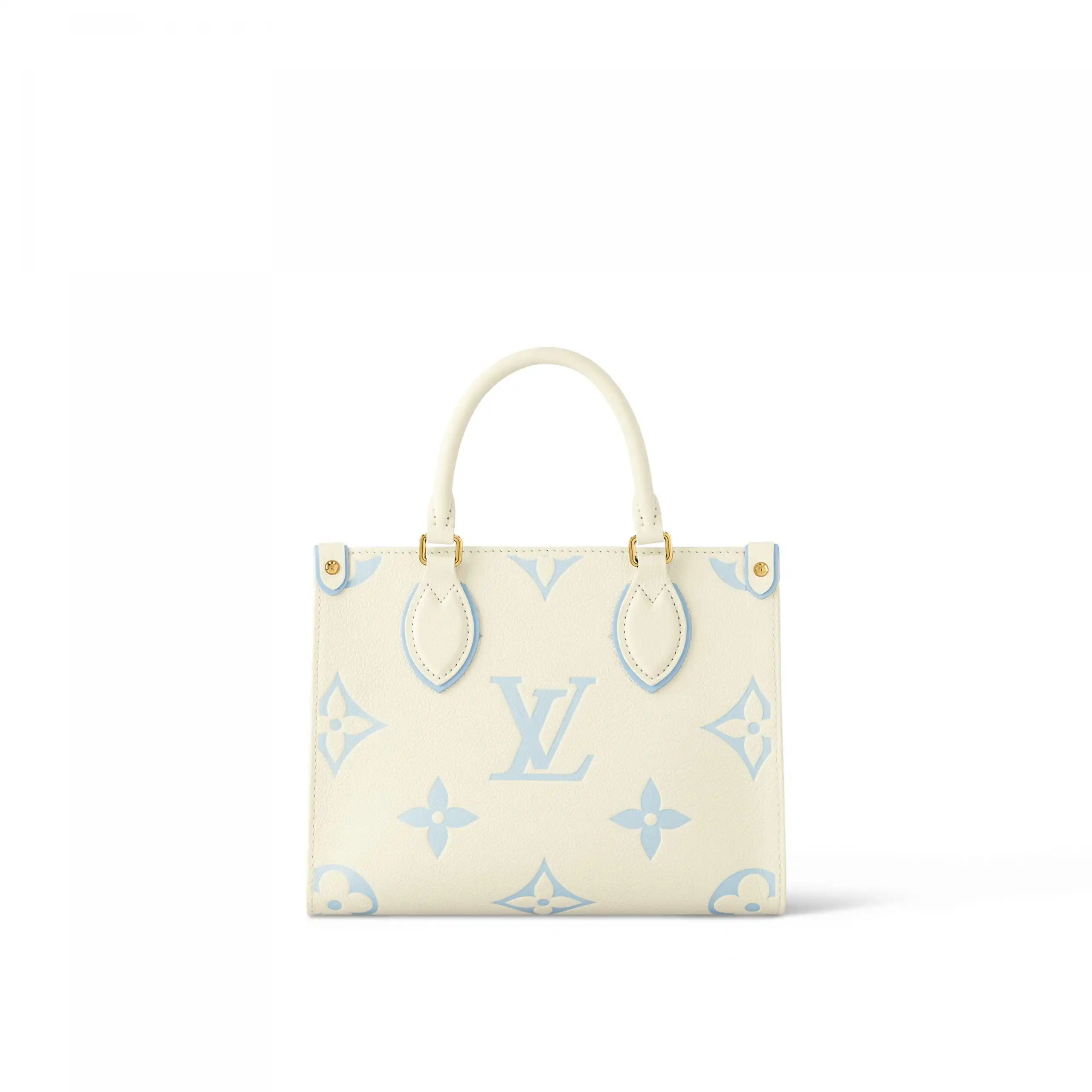 Cheap LF Louis Vuitton M46833 OnTheGo PM Latte Candy Blue