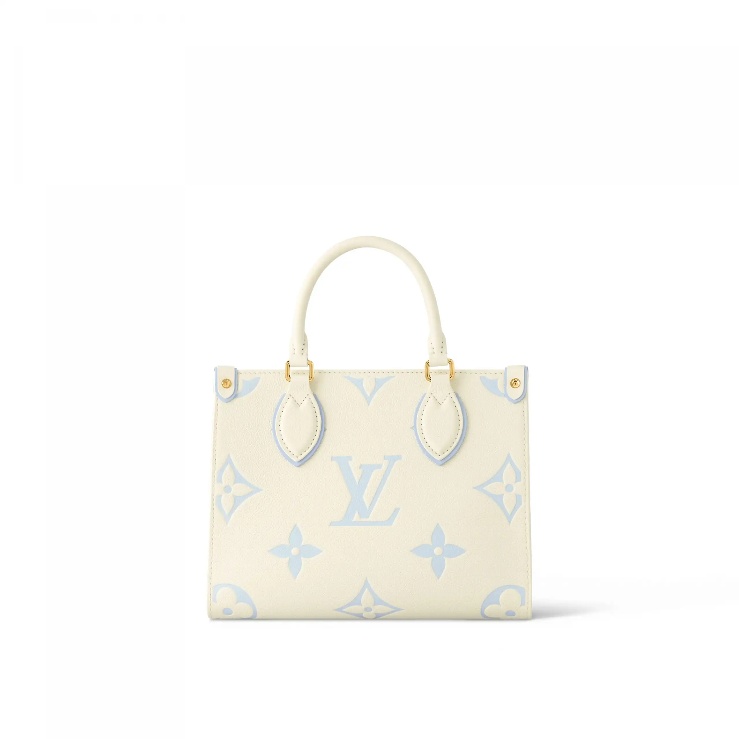 LF Louis Vuitton M46833 OnTheGo PM Latte Candy Blue