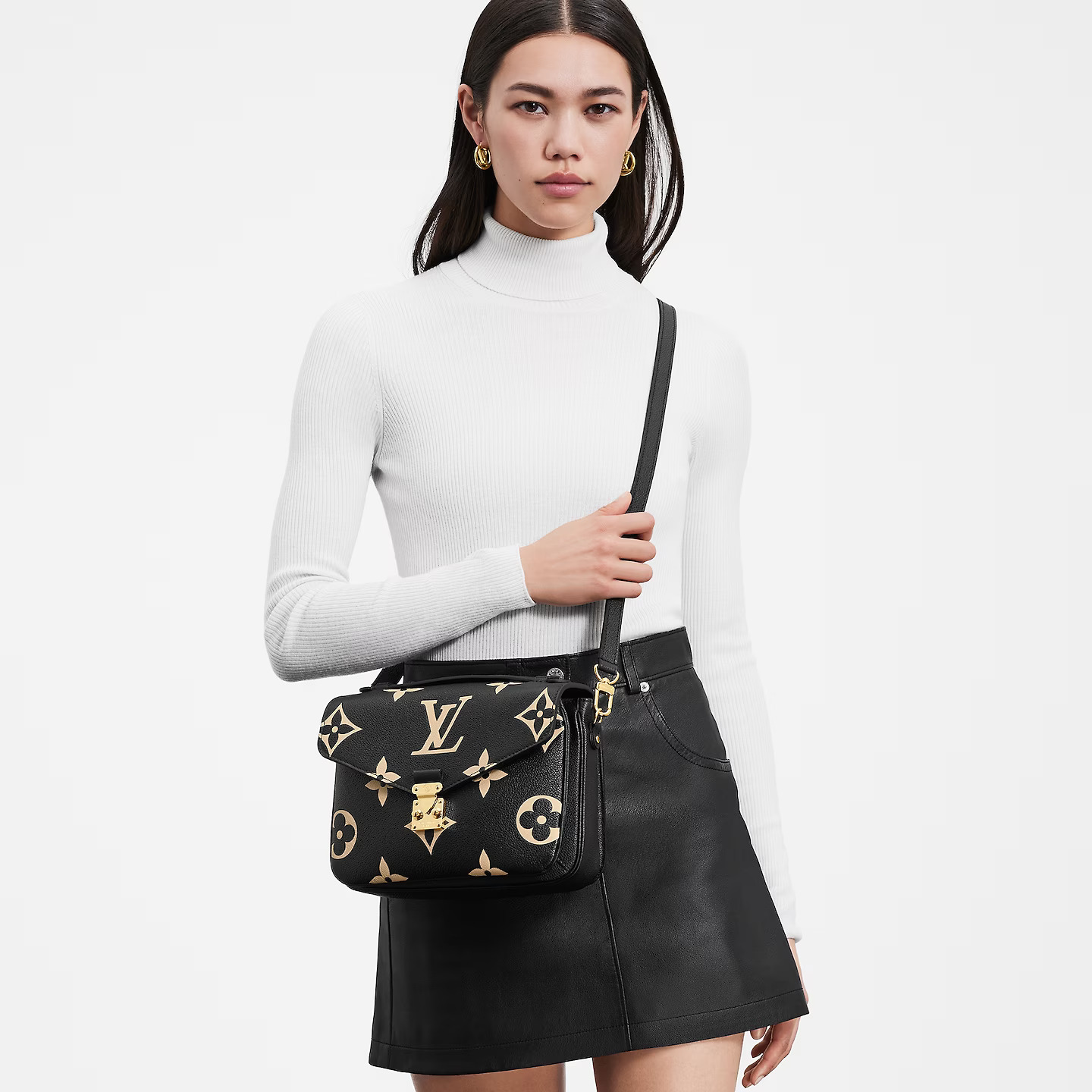 Lvlenka Louis Vuitton M45773 Pochette Métis Black Beige