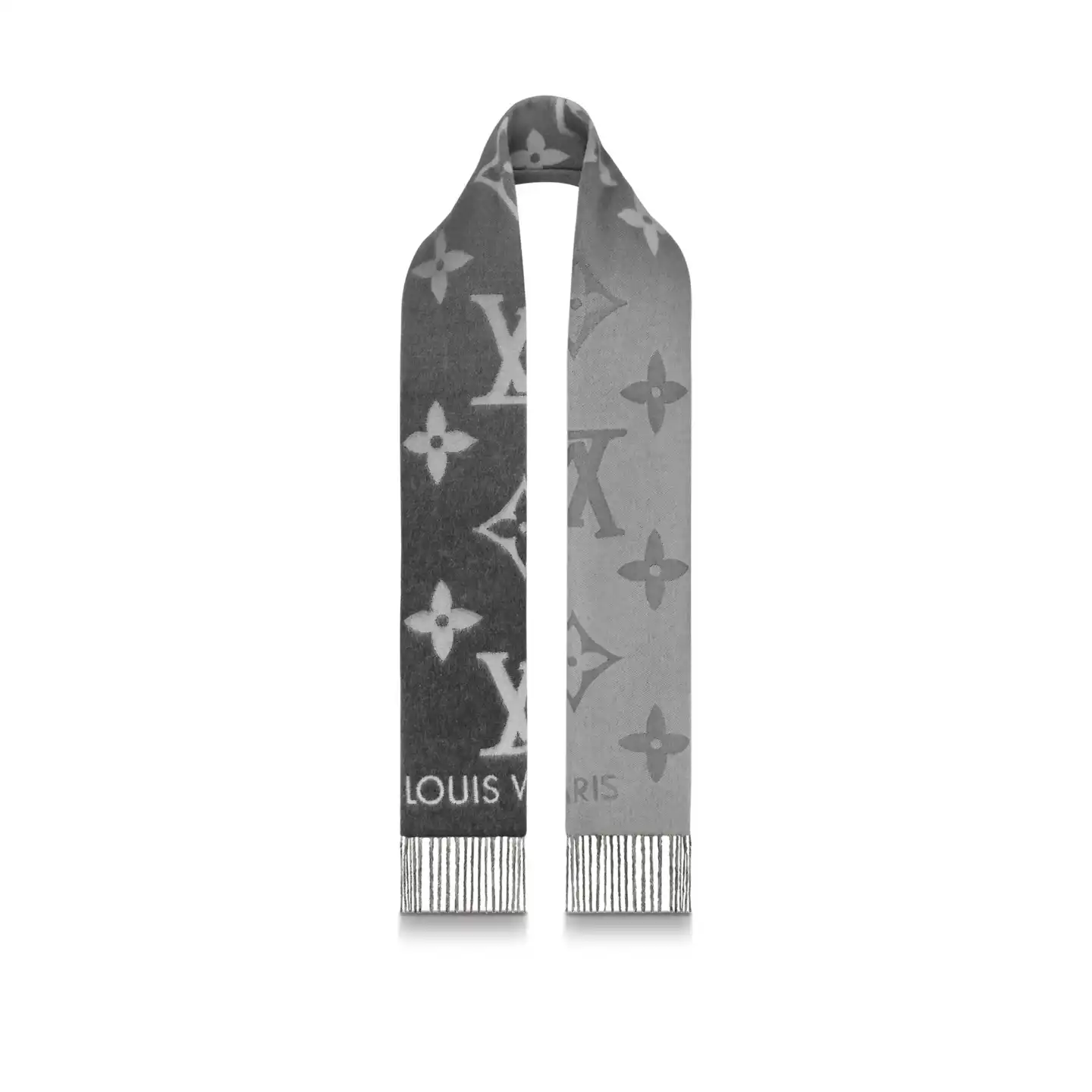 Affordable Louis Vuitton Grey M76336 Reykjavik Gradient Scarf