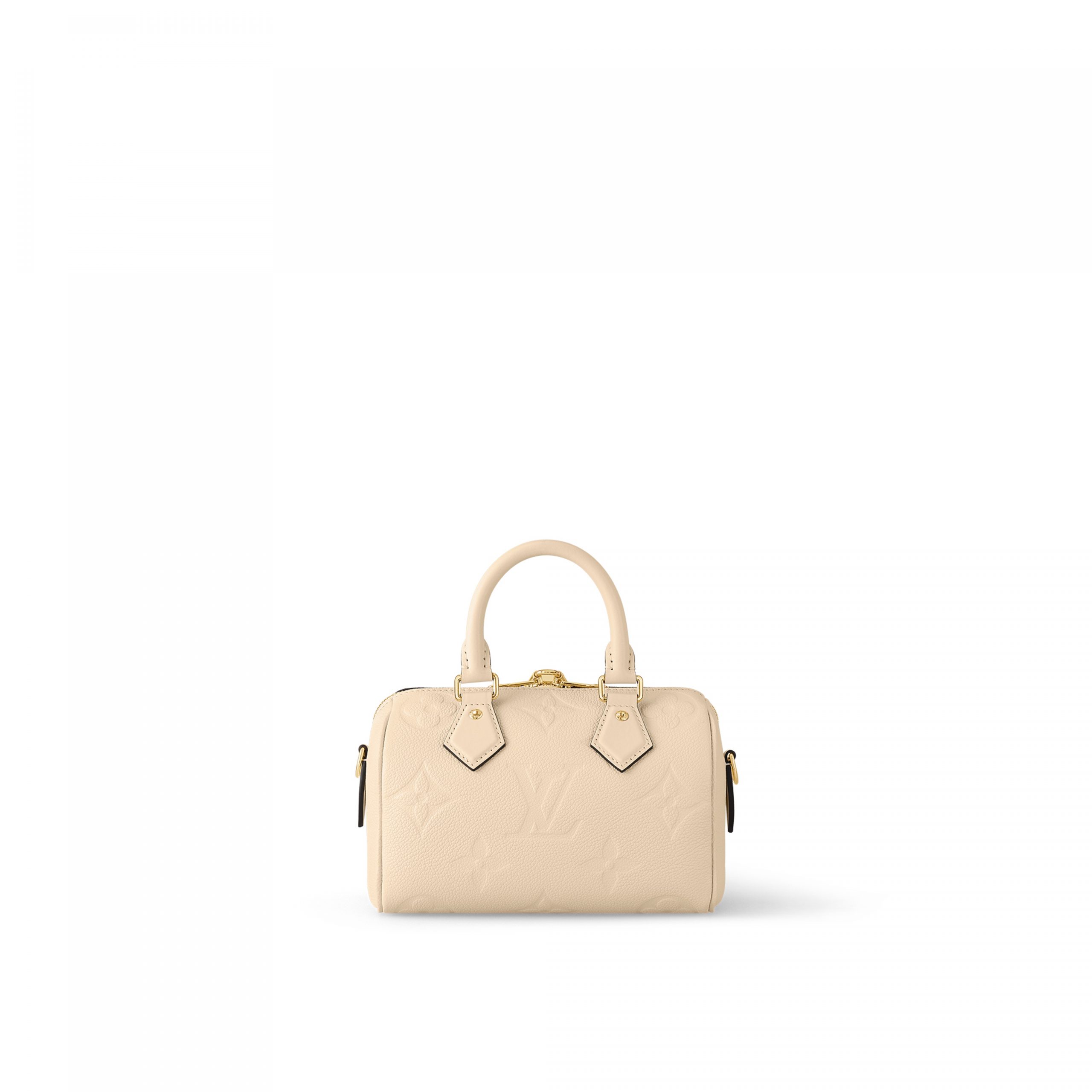 Lvlenka Louis Vuitton M58954 Speedy Bandoulière 20 Monogram Empreinte Leather Crème Beige