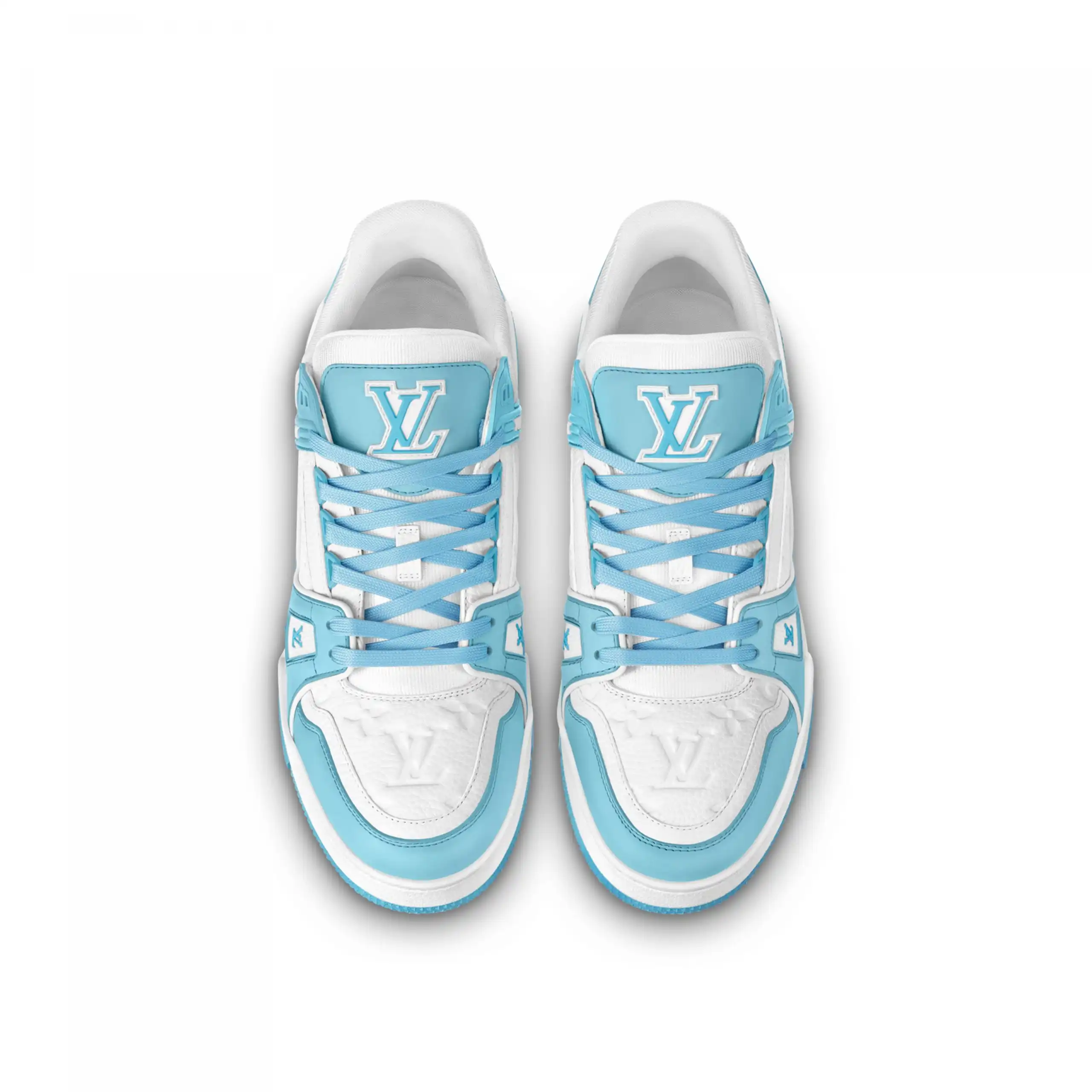 Affordable Louis Vuitton Trainer Sneaker Sky Blue 1ABOFM