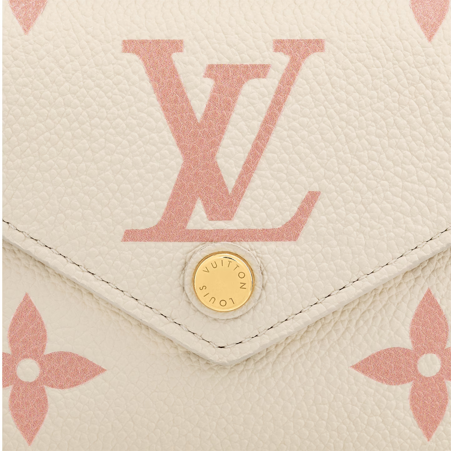 Louis Vuitton Crème   Rose Trianon M82062 Victorine Wallet