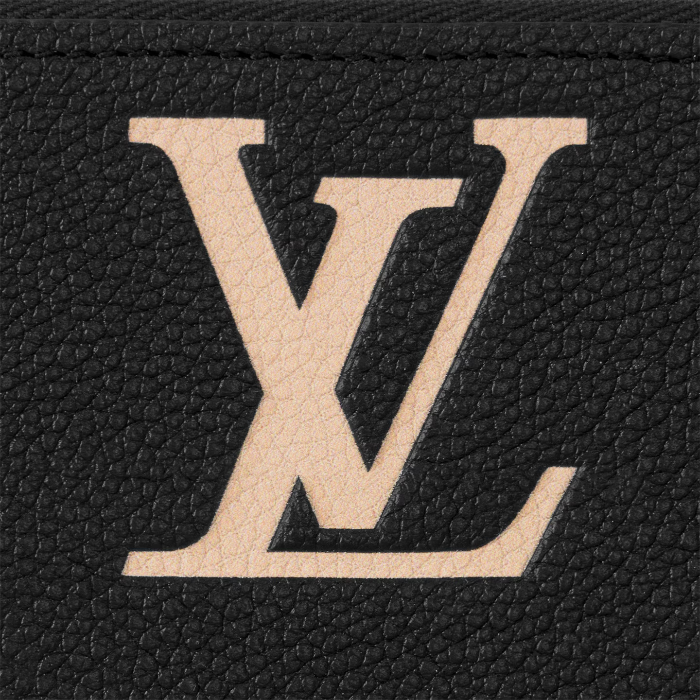 Louis Vuitton Black Beige M80481 Zippy Wallet