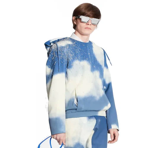 1A8ANB Cloud embroidered hooded jacket