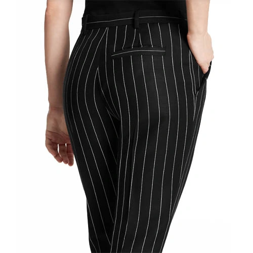 1A8BJE Straight cut pinstripe trousers