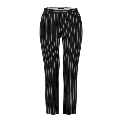 1A8BJE Straight cut pinstripe trousers