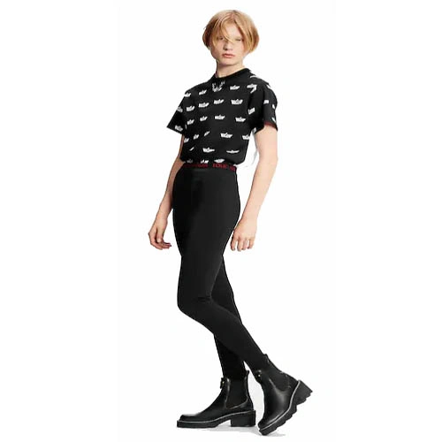 1A93GJ Leggings with bright trim