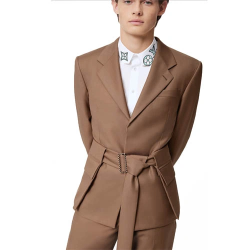 1A9A6Y DAMIER lace-up jacket
