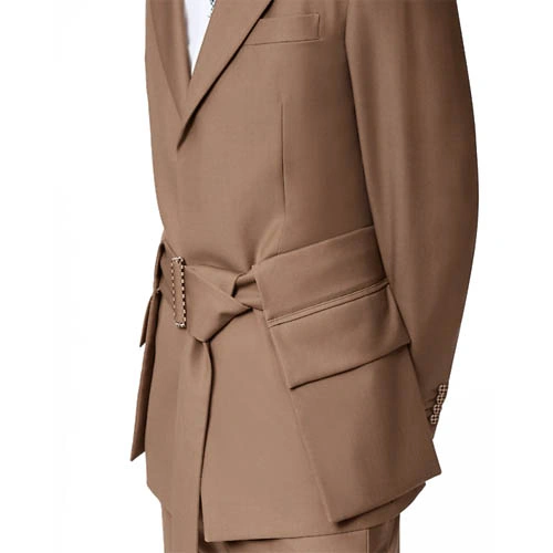 1A9A6Y DAMIER lace-up jacket