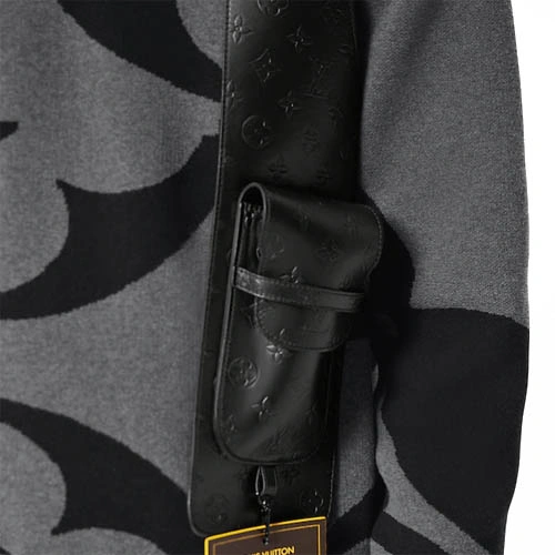 1A9G96 LVSE MONOGRAM Leather midlayer vest