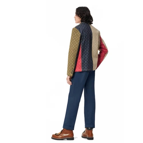 1A9GDY Color block denim jacket