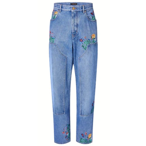 1A9GHR Floral cargo jeans