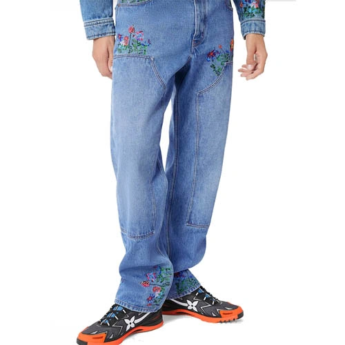 1A9GHR Floral cargo jeans