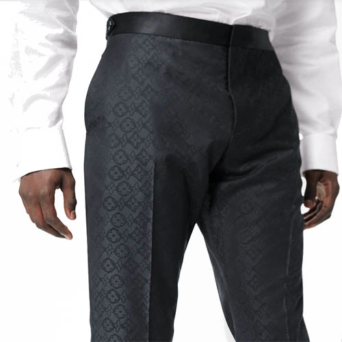 1A9IUN Waxed textured narrow leg trousers