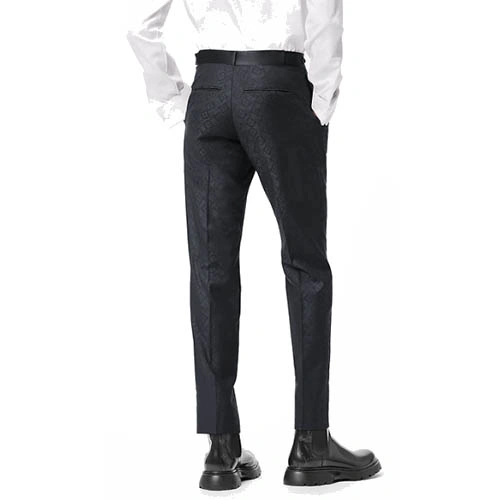 1A9IUN Waxed textured narrow leg trousers