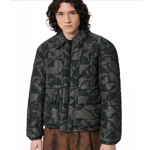 1A9JYU Floral quilted tunic jacket