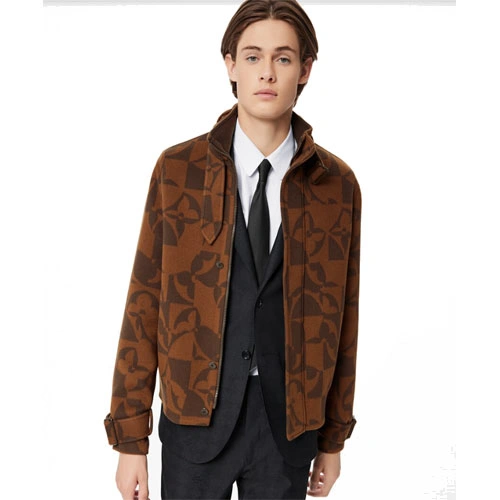 1A9JZ3 Floral jacquard waist jacket