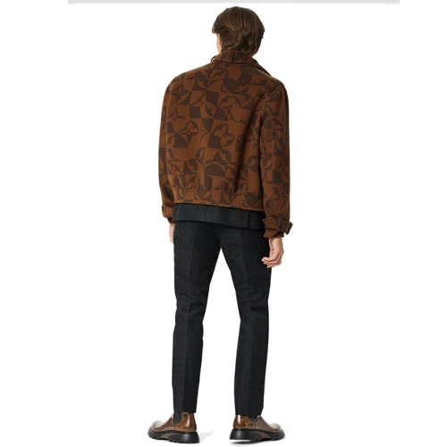 1A9JZ3 Floral jacquard waist jacket