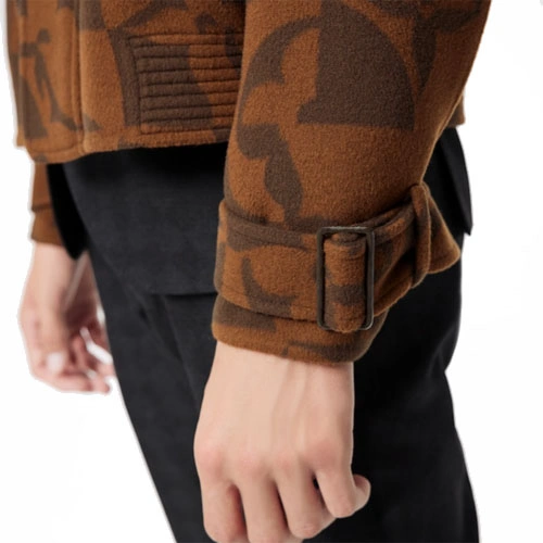 1A9JZ3 Floral jacquard waist jacket