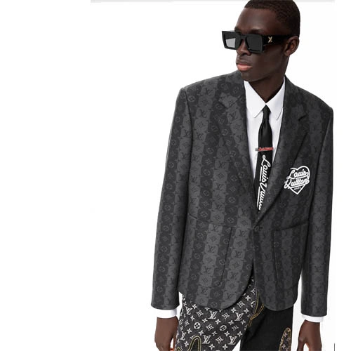 1A9K1Z Wide stripe pocket jacket
