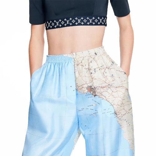 1A9N8L MAP PRINT LOUNGE PANTS