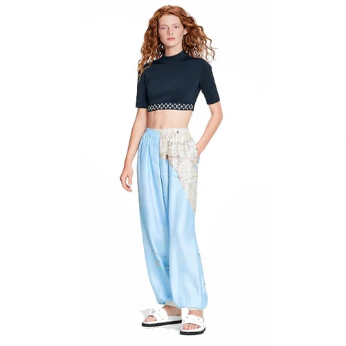 1A9N8L MAP PRINT LOUNGE PANTS