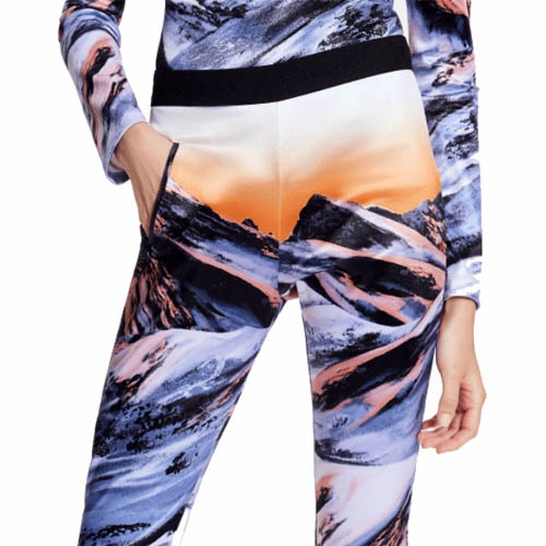 1A9NT2 Sunset Mountain patterned leggings