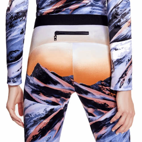 1A9NT2 Sunset Mountain patterned leggings