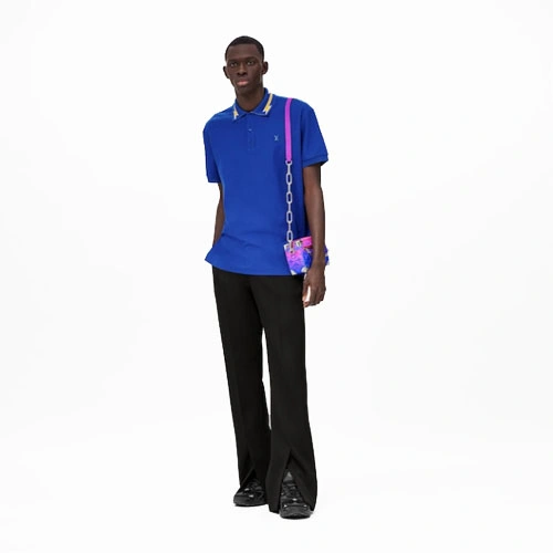 1A9SVX LV logo polo shirt