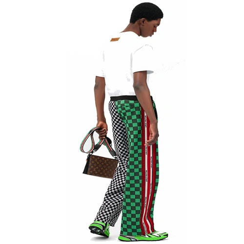1A9SZ6 DAMIER jacquard sweatpants