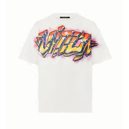 1A9T6N  Logo graffiti T-shirt