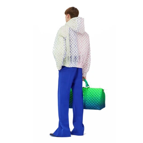 1A9UGS Gradient mesh tunic jacket