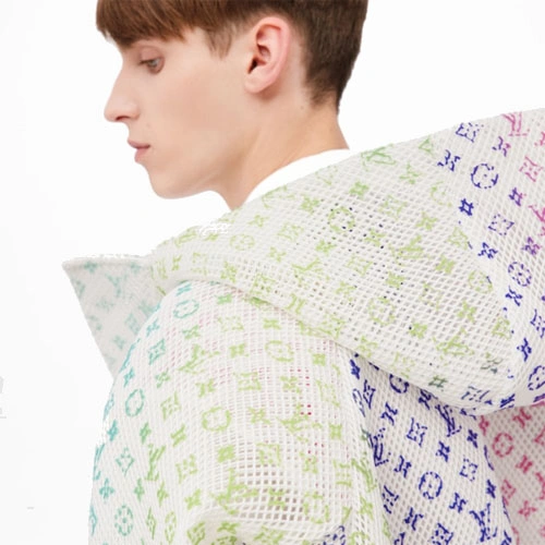 1A9UGS Gradient mesh tunic jacket