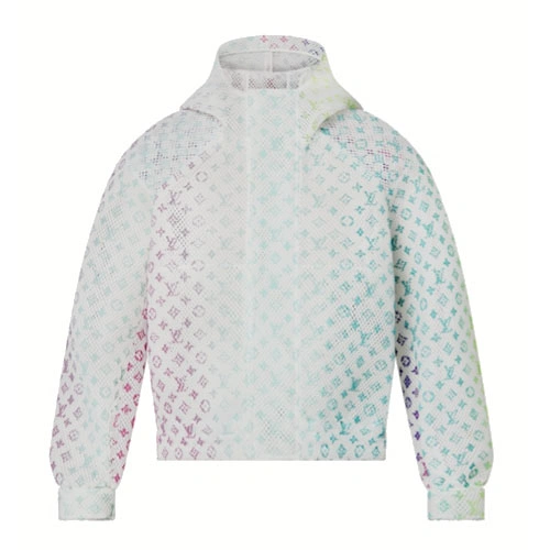 1A9UGS Gradient mesh tunic jacket