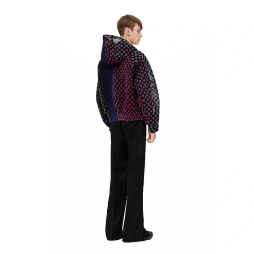 1A9UH1 Gradient mesh tunic jacket