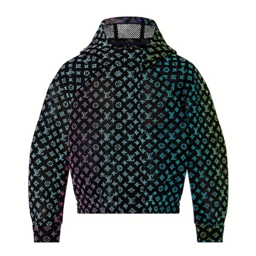 1A9UH1 Gradient mesh tunic jacket
