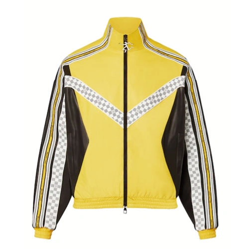 1A9UI1 Leather sport waist jacket
