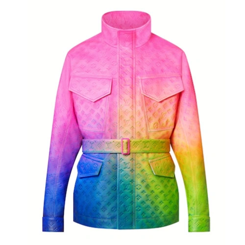 1A9UJB ILLUSION MONOGRAM leather jacket