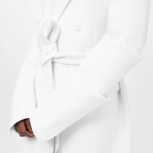 1A9UKK Buckle detail lacing coat