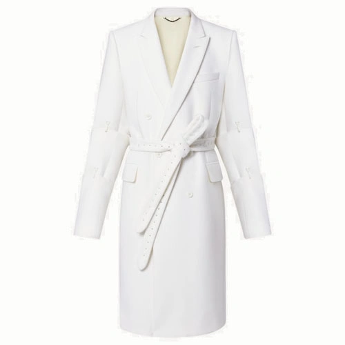 1A9UKK Buckle detail lacing coat