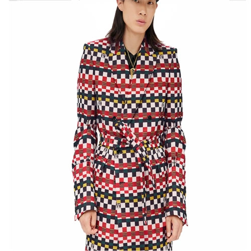 1A9UKR Buckle detail lacing coat