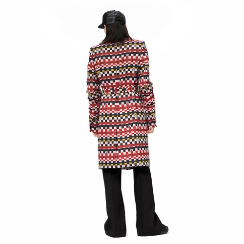 1A9UKR Buckle detail lacing coat