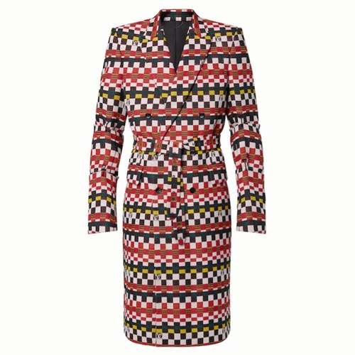 1A9UKR Buckle detail lacing coat