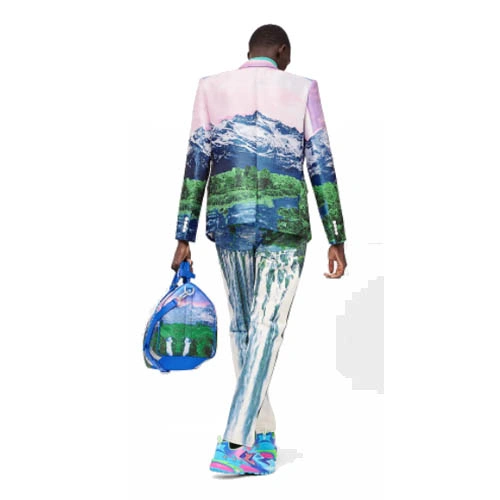 1A9ULQ Landscape pattern jacket